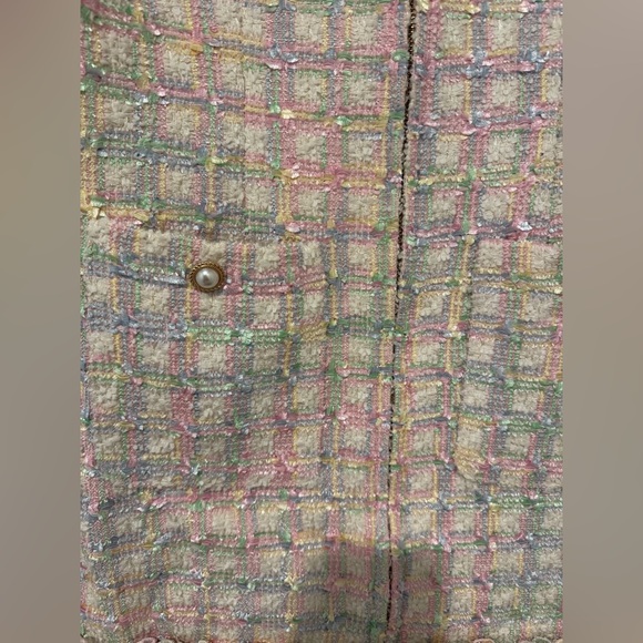 LoveShackFancy Hermosa Tweed Dress in Pink Dream - Picture 4 of 11